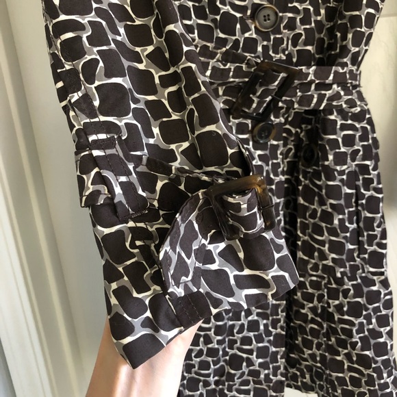 Vintage Steve Madden Giraffe Print Trench Coat - Picture 8 of 8